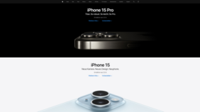 Minimalistisches Webdesign